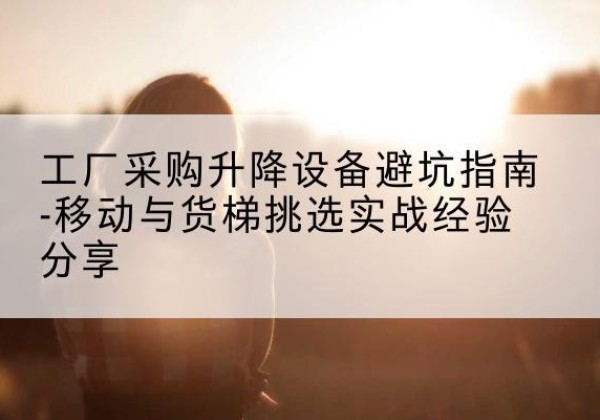 色达移动式升降机怎么选-工厂采购升降设备避坑指南-移动与货梯挑选实战经验分享